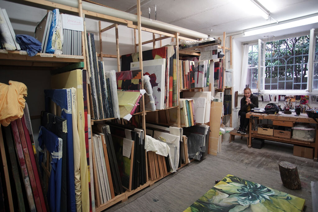 Das Atelier von Maria Da Saya in der Hohenstaufenstraße München